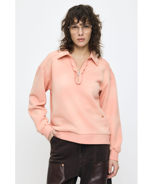 HALF ZIP SWEAT POLO プルオーバー