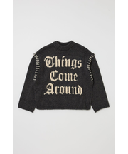 JACQUARD WORD セーター