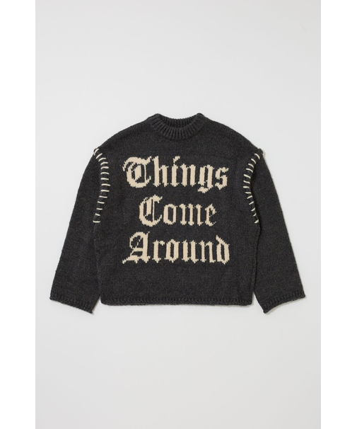 JACQUARD WORD セーター