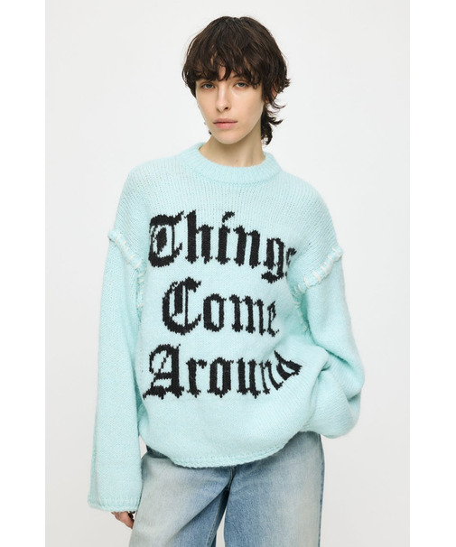 JACQUARD WORD セーター