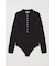 WITH COLLAR KNIT ボディースーツ