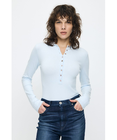 WITH COLLAR KNIT ボディースーツ