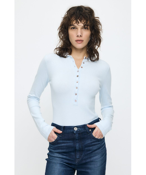 WITH COLLAR KNIT ボディースーツ