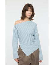 ASYMMETRY RIB ニット