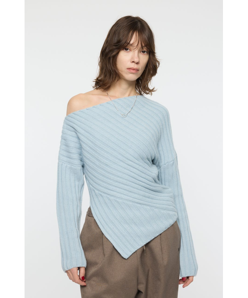 ASYMMETRY RIB ニット