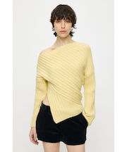 ASYMMETRY RIB ニット