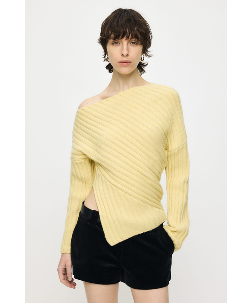 ASYMMETRY RIB ニット