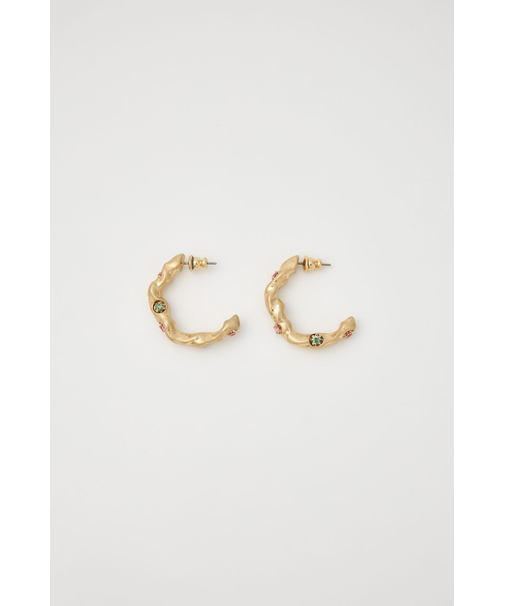 GEM HOOP イヤリング