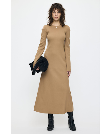 OPEN SHOULDER KNIT ドレス