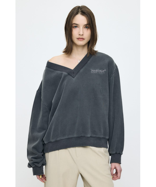 FADED V NECK SWEAT シャツ