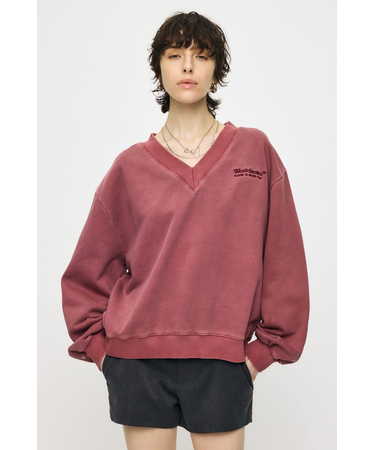 FADED V NECK SWEAT シャツ