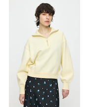 SWEAT LIKE HALF ZIP ニットトップス