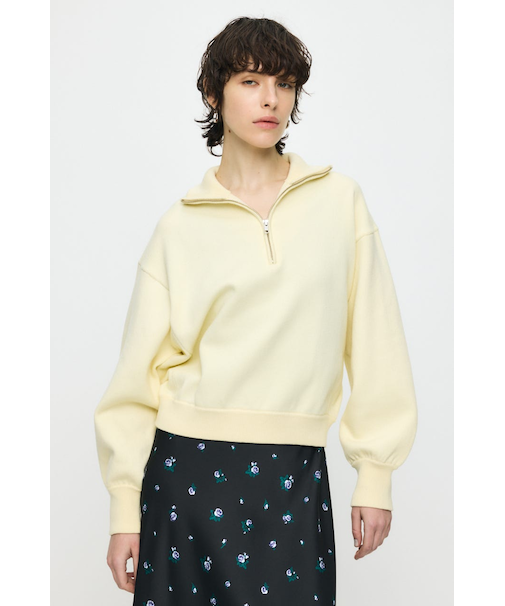 SWEAT LIKE HALF ZIP ニットトップス