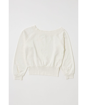 SIDE SLIT OFF SHOULDER スウェット