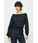 SIDE SLIT OFF SHOULDER スウェット