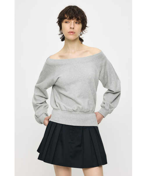 SIDE SLIT OFF SHOULDER スウェット