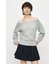 SIDE SLIT OFF SHOULDER スウェット