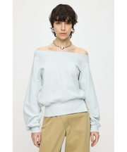 SIDE SLIT OFF SHOULDER スウェット