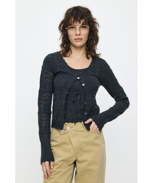 MIXED EYELET ENSEMBLE トップス