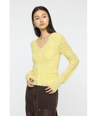 MIXED EYELET ENSEMBLE トップス