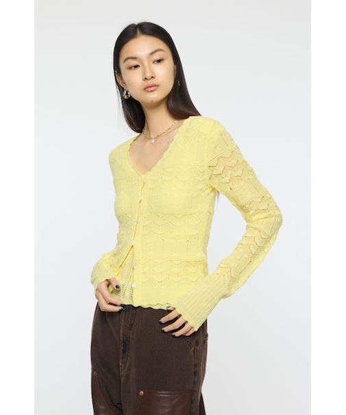 MIXED EYELET ENSEMBLE トップス