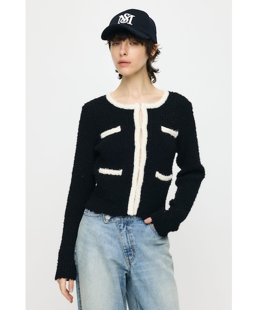 FANCY YARN BI COLOR カーディガン