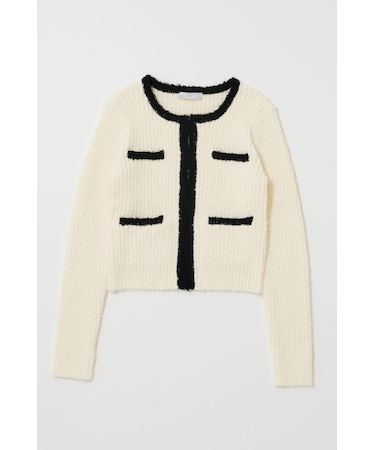 FANCY YARN BI COLOR カーディガン