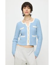 FANCY YARN BI COLOR カーディガン