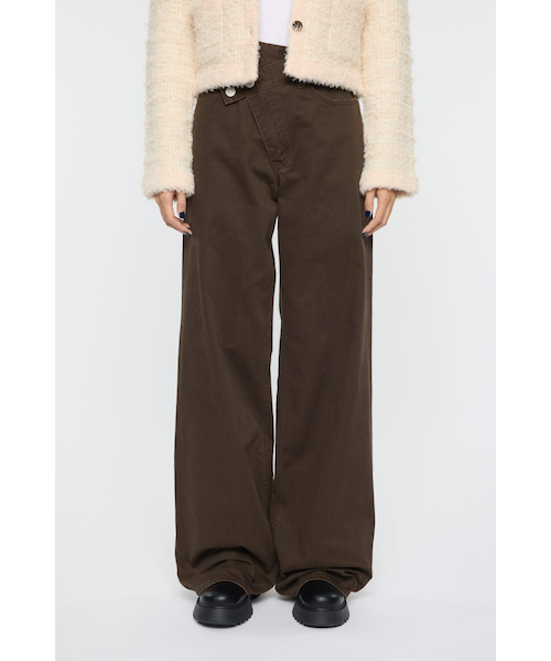 CROSS CHINO WIDE STRAIGHT｜マウジーの通販｜&mall（アンドモール