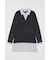 LAYERED KNIT ミニドレス