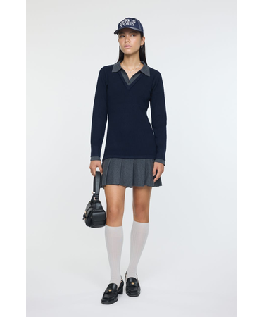 LAYERED KNIT ミニドレス