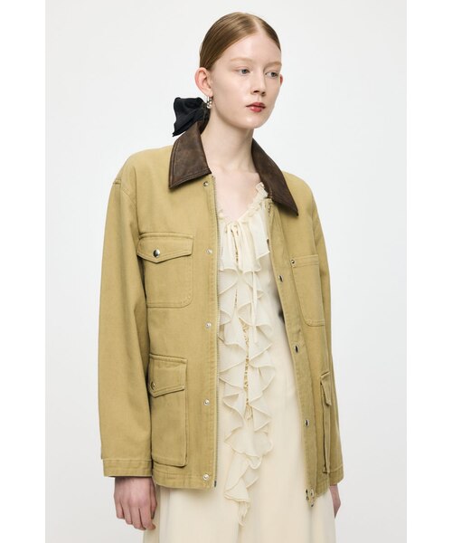 FAUX LEATHER OVER ジャケット｜マウジーの通販｜&mall（アンドモール