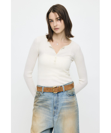 CALM TOUCH HENRY NECK トップス