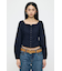LACE TRIMMED CORSET ブラウス
