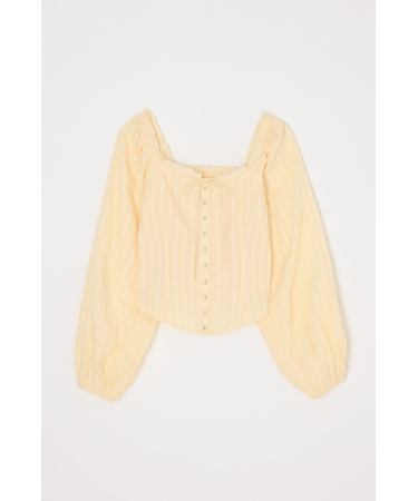 LACE TRIMMED CORSET ブラウス