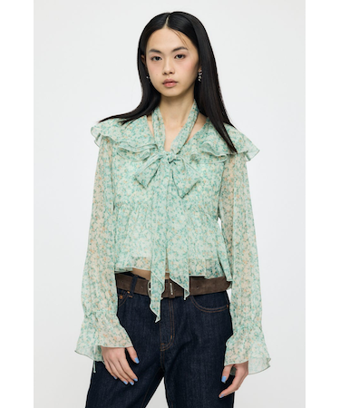 BOW TIE CHIFFON ブラウス
