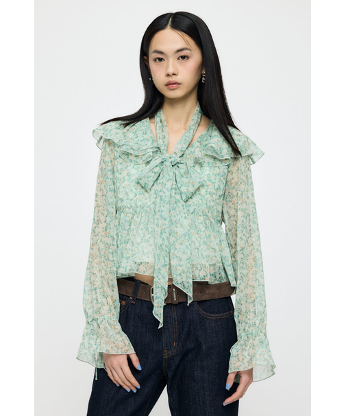 BOW TIE CHIFFON ブラウス
