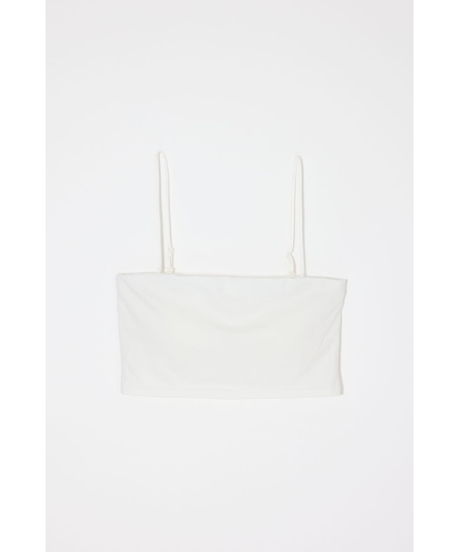 SQUARE NECK BARE キャミトップス