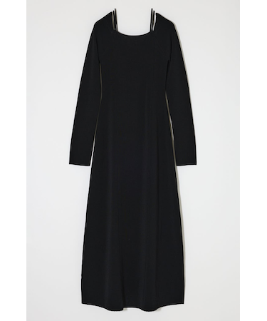 OPEN NECK KNIT LONG ドレス