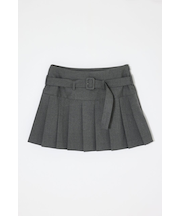 LOW SLUNG PLEATED MINI スカート