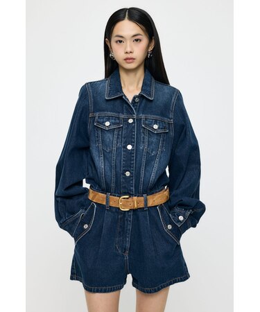 DENIM SHORT ジャンプスーツ