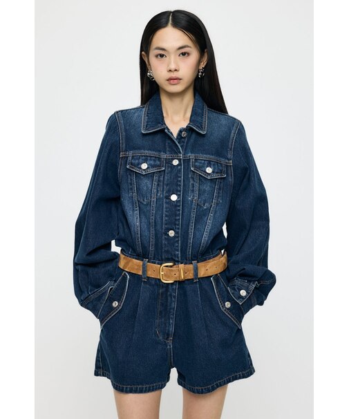 DENIM SHORT ジャンプスーツ