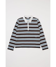 BORDER POLO KNIT TEE
