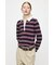BORDER POLO KNIT TEE