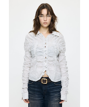BUTTON UP SHIRRING シャツ