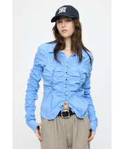 BUTTON UP SHIRRING シャツ