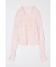 BUTTON UP SHIRRING シャツ