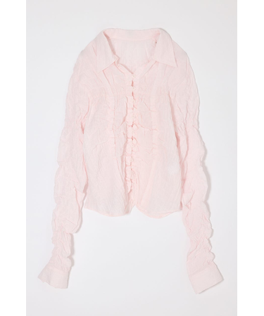 BUTTON UP SHIRRING シャツ