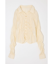 BUTTON UP SHIRRING シャツ