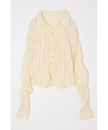 BUTTON UP SHIRRING シャツ